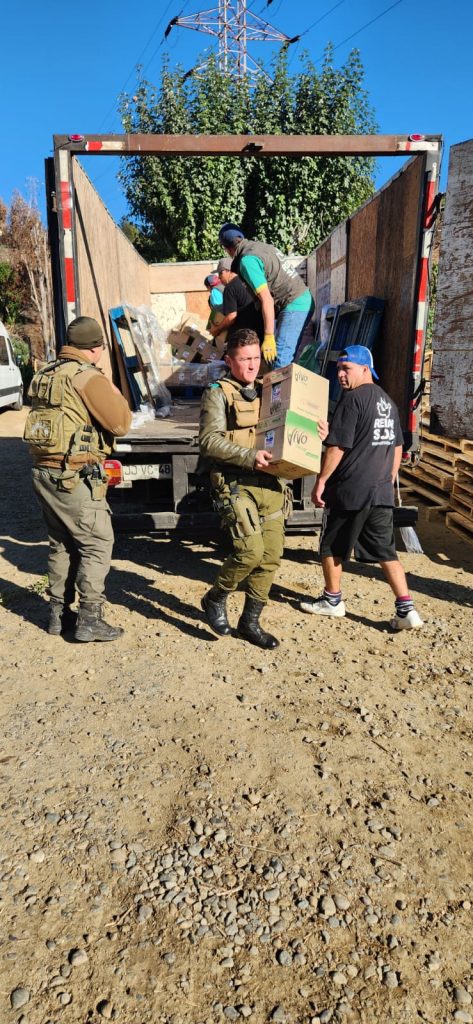 Agradecimientos a Carabineros y Red Alimentos
